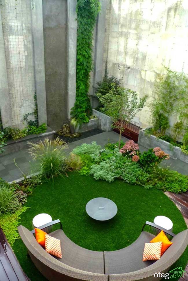 ساخت و تزیین باغچه مدرن مناسب حیاط های [ کوچک و کم جا ]