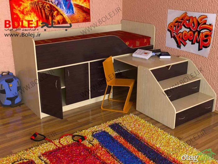 لوستر اتاق کودک طرح خرس خانواده فانتزی