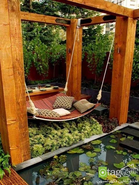 مدل تاب تفریحی برای تزیین حیاط و دکوراسیون خارجی منازل