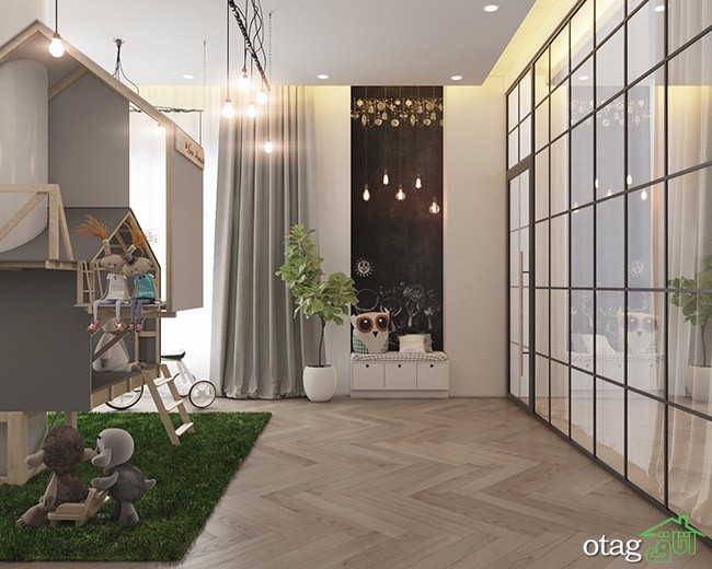دکوراسیون خلاقانه اتاق کودک با طراحی جالب و سرگرم کننده