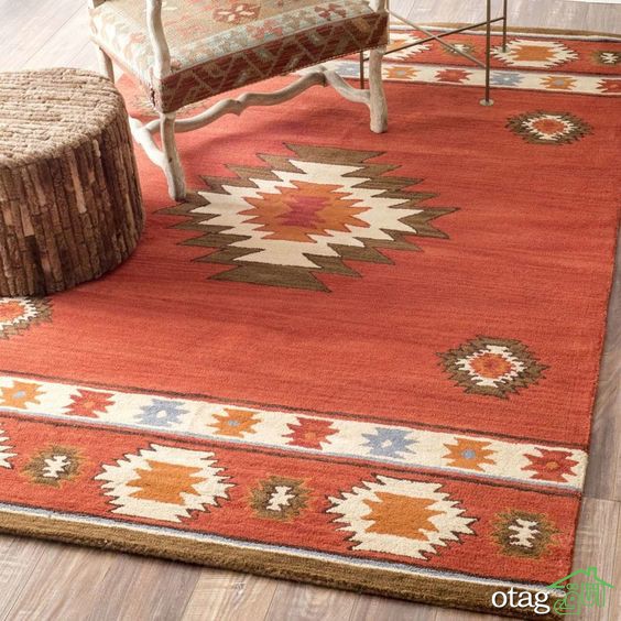 مدل های تزیین خانه با گلیم در طرح های دستباف و ماشینی