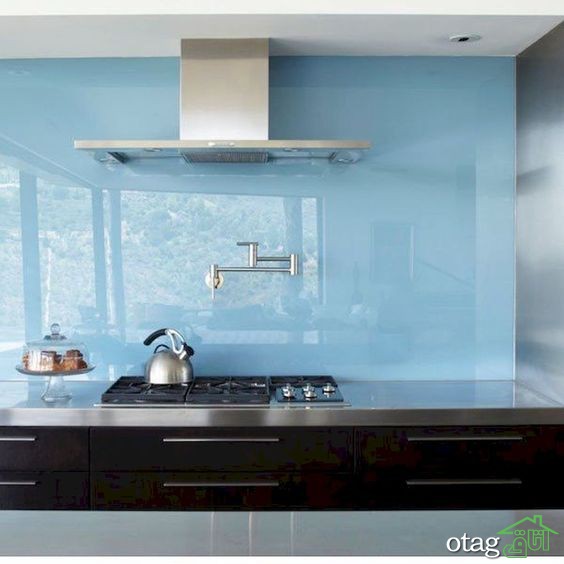 آشنایی با 40 طرح دیوارپوش بین کابینت آشپزخانه با اجرای ساده