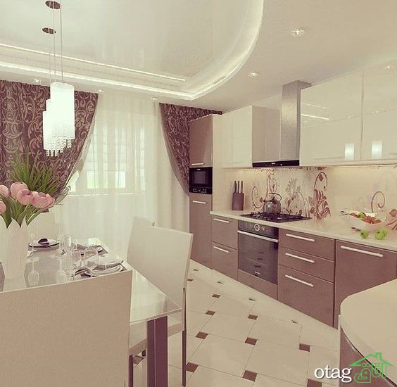 آشنایی با 40 طرح دیوارپوش بین کابینت آشپزخانه با اجرای ساده