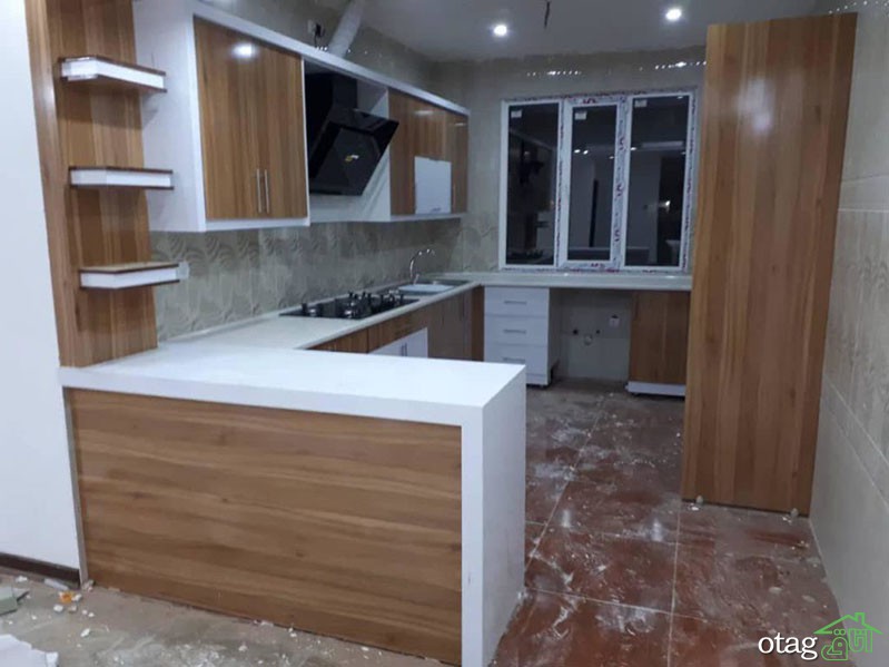 مدل ویترین آشپزخانه در انواع درب دار شیشه ای و بدون درب