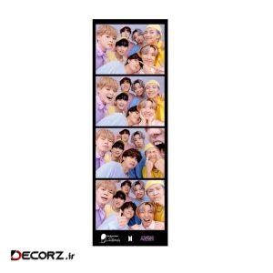 آویز تزیینی بادکنک آبی طرح BTS-Dday 2021 مدل Filmstrip2