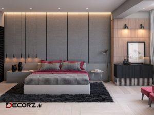 اتاق خواب هایی خاکستری با نورپردازی های مناسب اتاق خواب هایی خاکستری با نورپردازی های مناسب