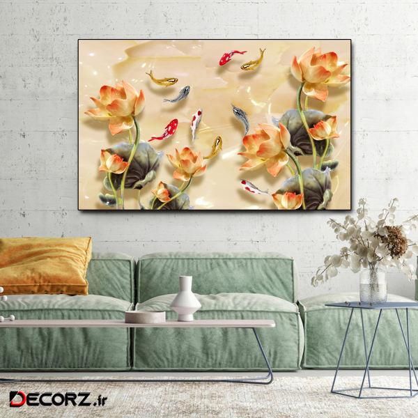 تابلو شاسی آلباتروس مدل گل و ماهی 1T066