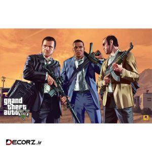 تابلو شاسی طرح بازی GTA V کد۱۰۰۱