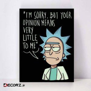 تابلو شاسی مدل Rick and Morty کد S-5057