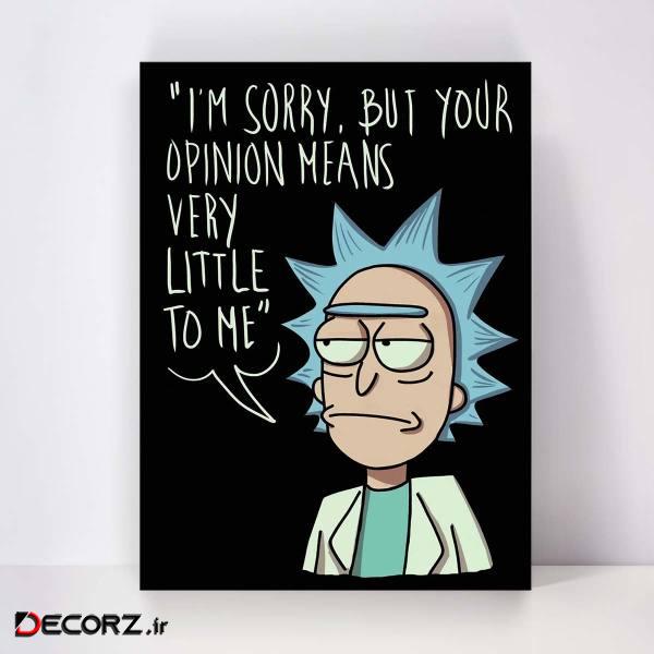 تابلو شاسی مدل Rick and Morty کد S-5057
