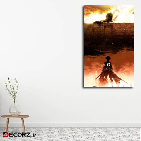 تابلو شاسی مدل attack on titan کد 43