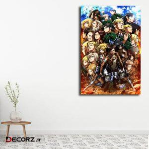 تابلو شاسی مدل attack on titan کد ۴۴