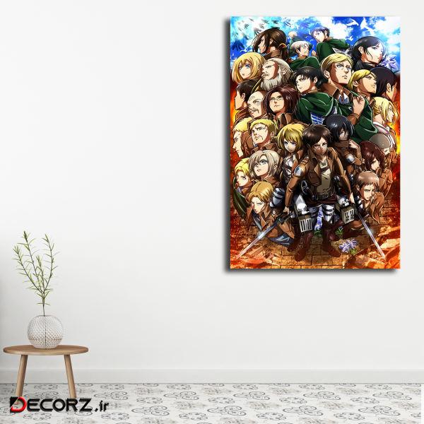 تابلو شاسی مدل attack on titan کد 44