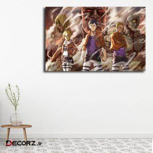 تابلو شاسی مدل attack on titan کد ۴۶ تابلو شاسی مدل attack on titan کد ۴۶