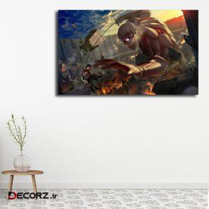 تابلو شاسی مدل attack on titan کد ۵۰ تابلو شاسی مدل attack on titan کد ۵۰