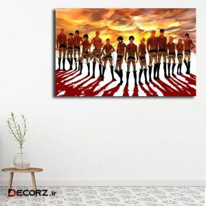 تابلو شاسی مدل attack on titan کد ۵۱