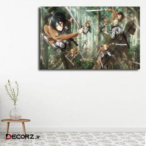 تابلو شاسی مدل attack on titan کد ۵۳ تابلو شاسی مدل attack on titan کد ۵۳