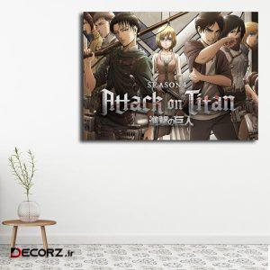 تابلو شاسی مدل attack on titan کد ۵۴ تابلو شاسی مدل attack on titan کد ۵۴