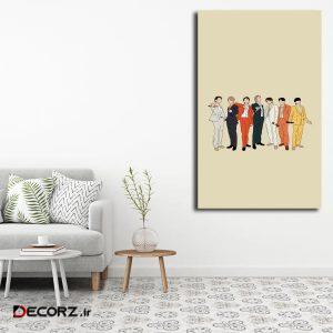 تابلو شاسی مدل بی تی اس bts کد ۳۴ تابلو شاسی مدل بی تی اس bts کد ۳۴