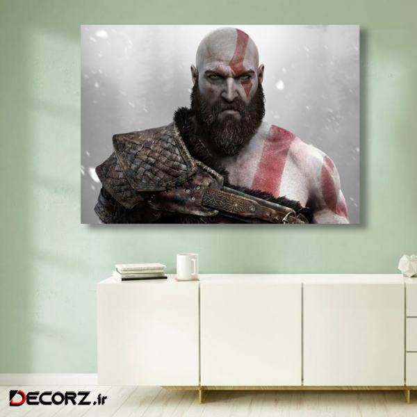 تابلو شاسی گالری استاربوی طرح بازی God Of War مدل Amazing Game 4