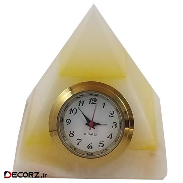ساعت رومیزی طرح هرم کد M1244 ساعت رومیزی طرح هرم کد M1244