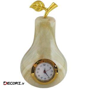 ساعت رومیزی طرح گلابی کد M1238