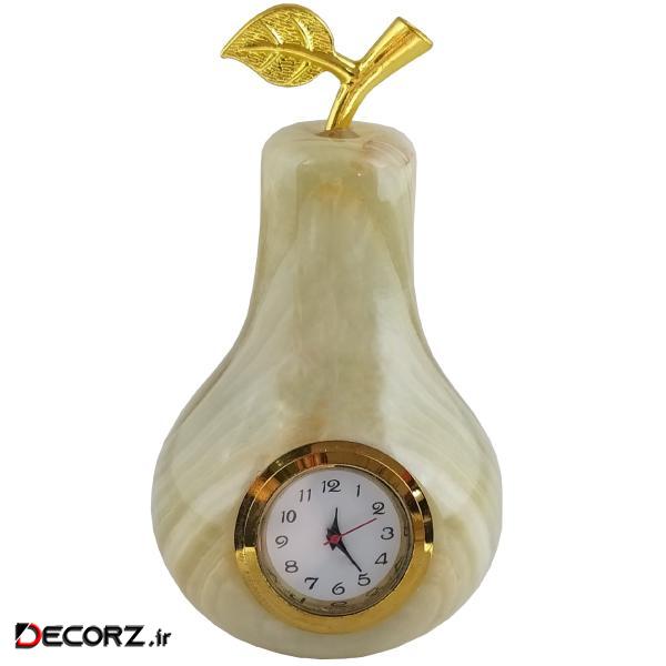 ساعت رومیزی طرح گلابی کد M1238 ساعت رومیزی طرح گلابی کد M1238