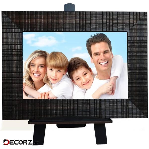 قاب عکس پایه دار مدل Artistic Frame کد 2433 همراه یک عدد گل مصنوعی سایز  16×21 سانتی متر 