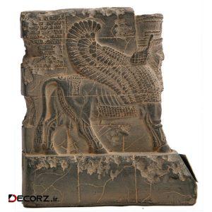 مجسمه تندیس و پیکره شهریار مدل دروازه ملل شیر کد MO1240 سایز کوچک