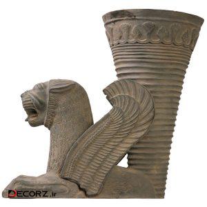 مجسمه تندیس و پیکره شهریار مدل ریتون شیر کد MO1540 سایز بزرگ