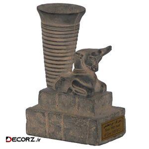 مجسمه تندیس و پیکره شهریار مدل ریتون گاو کد MO1430 سایز کوچک