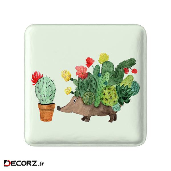   مگنت خندالو طرح کاکتوس و جوجه تیغی کد 5275