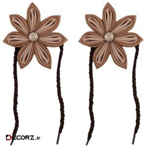 پرده جمع کن طرح گل کد PJ-105508 بسته ۲ عددی