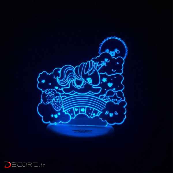 چراغ خواب ای پلاس دیزاین طرح اسب شاخ دار