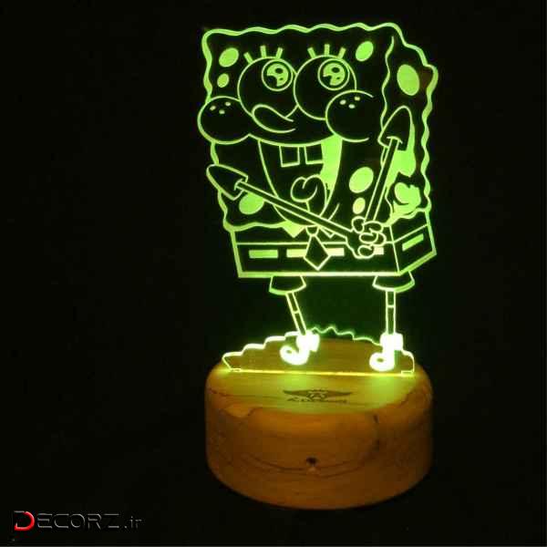 چراغ خواب ای پلاس دیزاین طرح باب اسفنجی