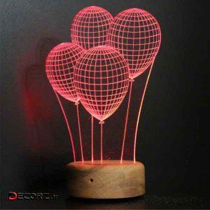 چراغ خواب ای پلاس دیزاین طرح بادکنک سه بعدی