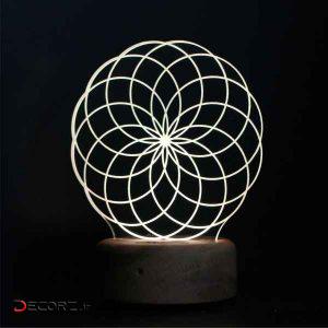 چراغ خواب ای پلاس دیزاین طرح شکل هندسی