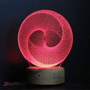 چراغ خواب ای پلاس دیزاین طرح شکل هندسی سه بعدی