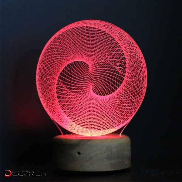 چراغ خواب ای پلاس دیزاین طرح شکل هندسی سه بعدی