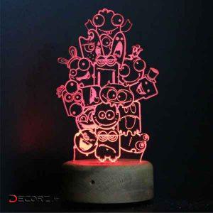 چراغ خواب ای پلاس دیزاین طرح موجودات بامزه