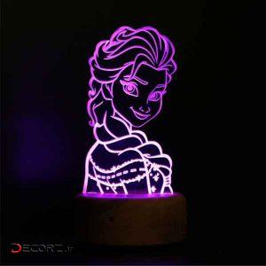 چراغ خواب ای پلاس دیزاین طرح کارتون فروزن