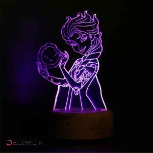 چراغ خواب ای پلاس دیزاین طرح کارتون فروزن ٢