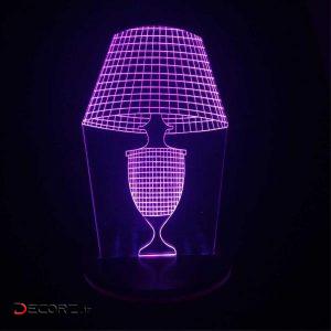 چراغ خواب سه بعدی پارسافن لیزر طرح آباژور