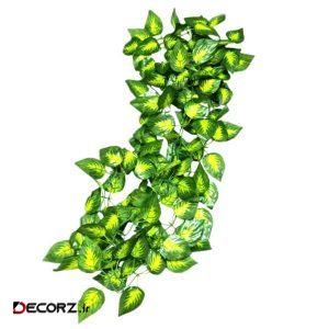 گل مصنوعی مدل ریسه برگ طرح پتوس ابلق