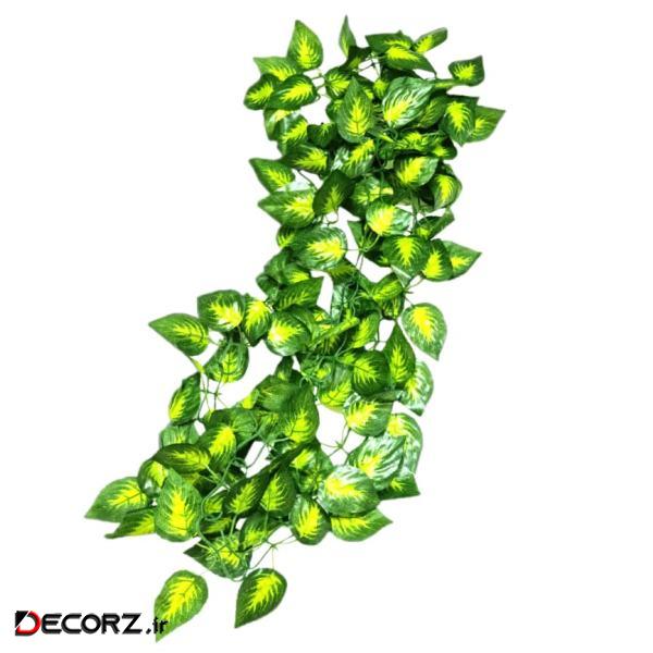 گل مصنوعی مدل ریسه برگ طرح پتوس ابلق