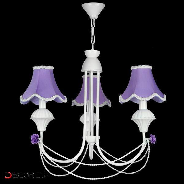 لوستر 3 شعله چشمه نور مدل A2206/3 لوستر 3 شعله چشمه نور مدل A2206/3