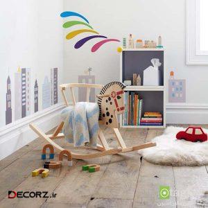 چیدمان دکوراسیون اتاق کودک با استفاده از اسباب بازی های زیبا چیدمان دکوراسیون اتاق کودک با استفاده از اسباب بازی های زیبا