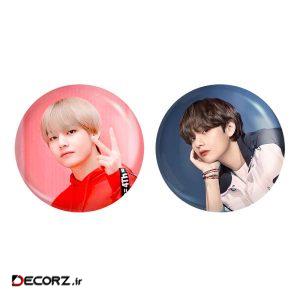 مگنت خندالو طرح تهیونگ وی گروه بی تی اس کد ۴۲۳۷۴۲۳۸ مجموعه ۲ عددی