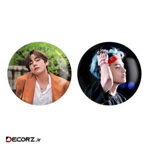 مگنت خندالو طرح تهیونگ وی Taehyung گروه بی تی اس کد ۴۲۳۳۴۲۳۴ مجموعه ۲ عددی