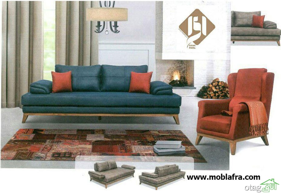 مبل تخت خواب شو یک نفره تاشو 4 رنگ